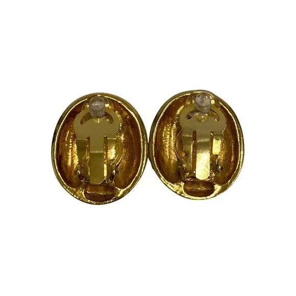 CHANEL Authentic Vintage Gold Earrings